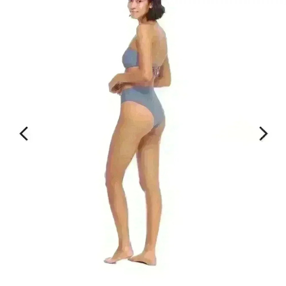 NWT Body Glove storm dusty blue bikini Greta & Marlee high thigh push up swim s - Picture 7 of 16